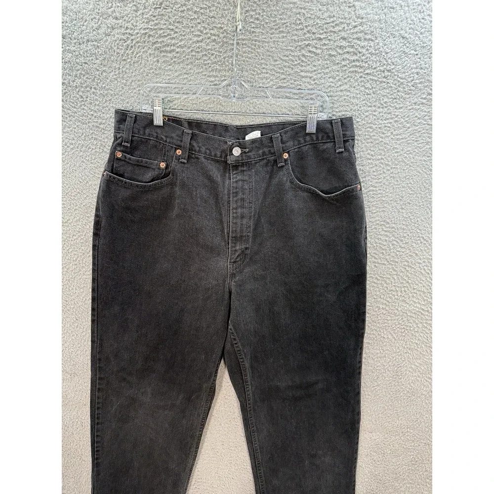 Vintage Levis 550 Jeans Mens‎ 40x34 Black Relaxed Workwear Grunge Skater 90s Y2K